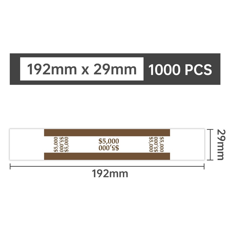 L LIKED Money Band Bundles Self Sealing Currency Straps for