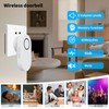 Wireless Doorbell,Waterproof Door Bell with 60 Chimes 90 Db 5