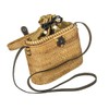 LaFiore24 stabile Rattan Korb Tasche Damen Bali Umhängetasche Schultertasche oval