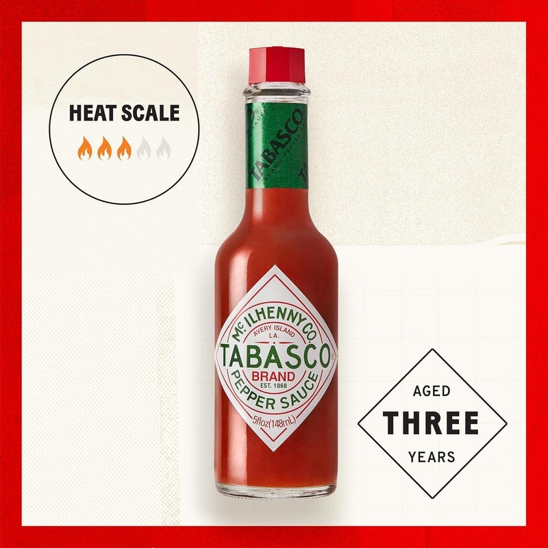 TABASCO Original Red Pepper Hot Sauce, 5 oz Bottles, 2