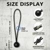 30 Pack 6 inch Black Bungee Balls Cord, Ball Stretch