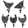 5Pcs Chicken Stakes Set Acrylic Animal Shape Statues Decoration for
