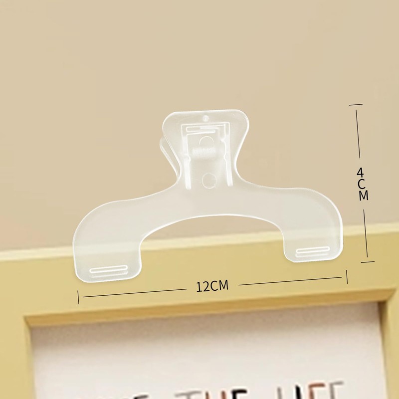 [Set of 2] Book Clips, Clear Swirl Clips| Holds Textbooks,
