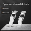 Stainless Steel Tension Latch, with Screws, Box Closure, Snap Closure,