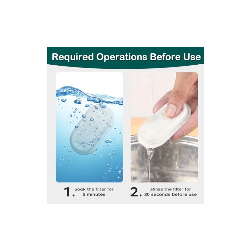 Cat Water Fountain Replacement Filters - 16 Pack
