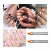 Veraly Set Pinceles Para Mano Alzada Decoracion De Uñas Pincel