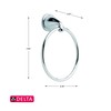 Delta CL46-PC Classic Towel Ring, Polished Chrome