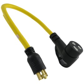 Conntek PL1430650-A L14-30P to 6-50R Welder Adapter with Ergo Grip