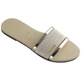 Havaianas Women's You Trancoso Premium Sandals's Slides for Everyday Wear - Sand Grey, 7/8