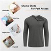 Deyeek Unisex Chemo Shirts for Port Access Chemotherapy Must Haves