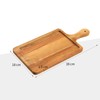 HTB HTB-ACBM1 Wooden Handle Cutting Board Square Cutting Board Natural