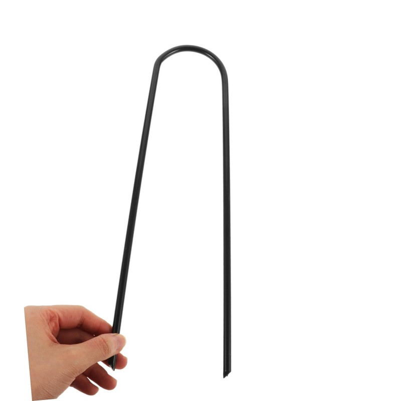 BIUDECO 4pcs Trampoline Stakes Anchors Tent Pegs U-Shaped Stakes Professional