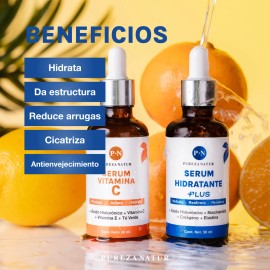 Kit Reparación Sueros Colageno + Vit C + Acido Hialurónico