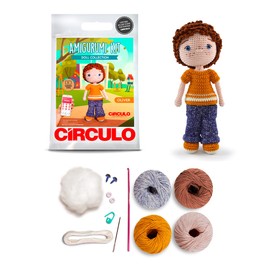 CÍRCULO Amigurumi Crochet Kit for Advanced - All Included, Easy Instructions - Premium Amigurumi Yarn for Crocheting - Oliver