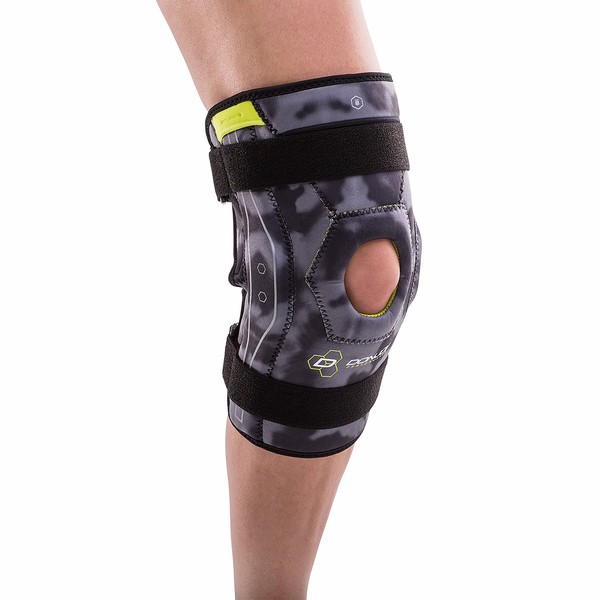 DonJoy Performance Bionic Knee Brace – Hinged, Adjustable Patella Support, Lateral / Medial Ligament (ACL, MCL, LCL), Meniscus, Knee Sprains for Soccer, Basketball, Skiing, Hockey, Running, Water Sports