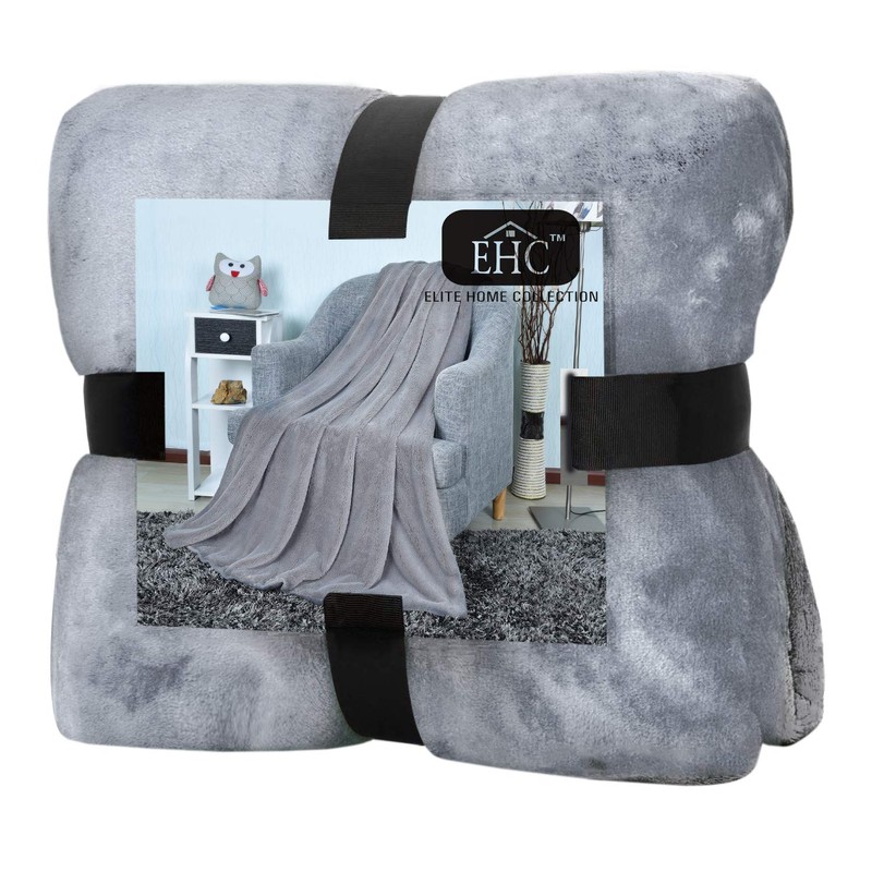 EHC Fleece Blanket Sofa Throw, Cozy Soft Throw Blanket for
