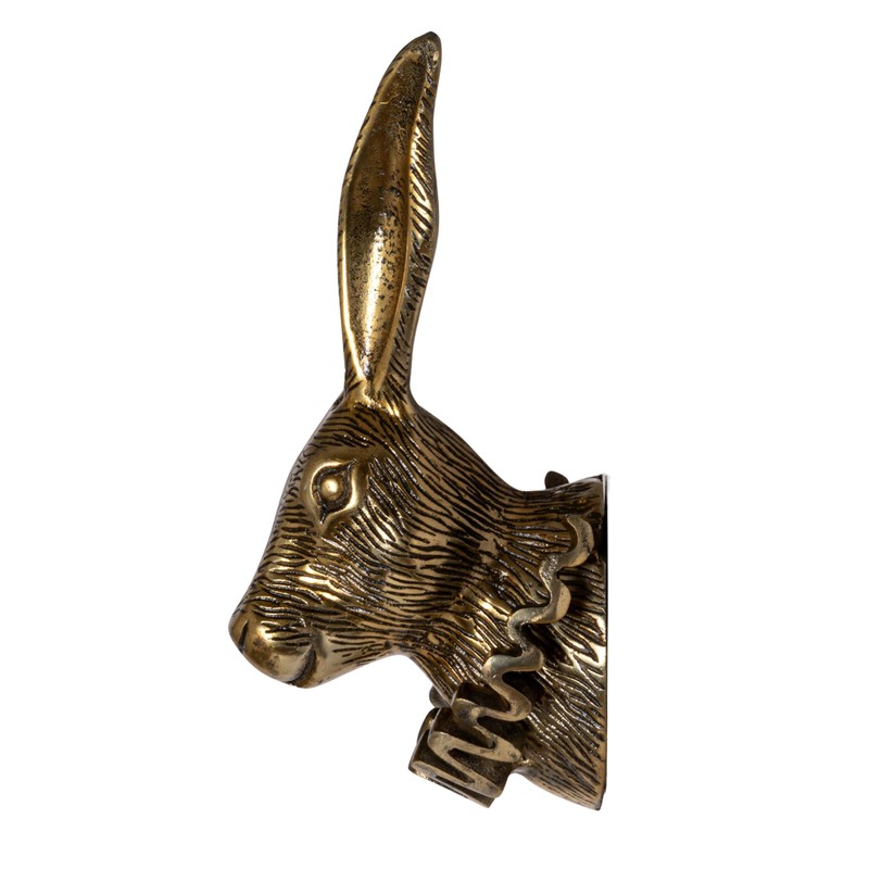 Creative Co-Op Cast Aluminum Rabbit Head with Ruff Collar Wall