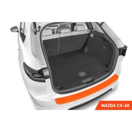 Luxshield Car Bumper Protector Set for Mazda CX-60 I 2022-2025 - Rear Bumper guards for cars, anti scratch, Paint Protection For Sill - Transparent