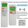 Replacement Remote Control Compatible for Mitsubishi E1244E426 Ductless Air Conditioner