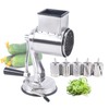 DYNAMI 5 in 1 Stainless Steel Rotary Grater,Kitchen Grater Vegetable