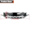 labwork Glossy Black with Chrome Front Upper Bumper Hood Grille