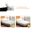 LIHAO 4 x Bed Sheet Straps Adjustable Sheet Tensioners for