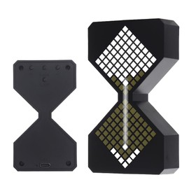 ShunChengFa LED Digital Electronic Hourglass Gravity Induction Timer, 1 to 30 Minutes Free Adjustment,DIY Digital Timer, Suitable for Kitchen, Room, Classroom, Office (White)