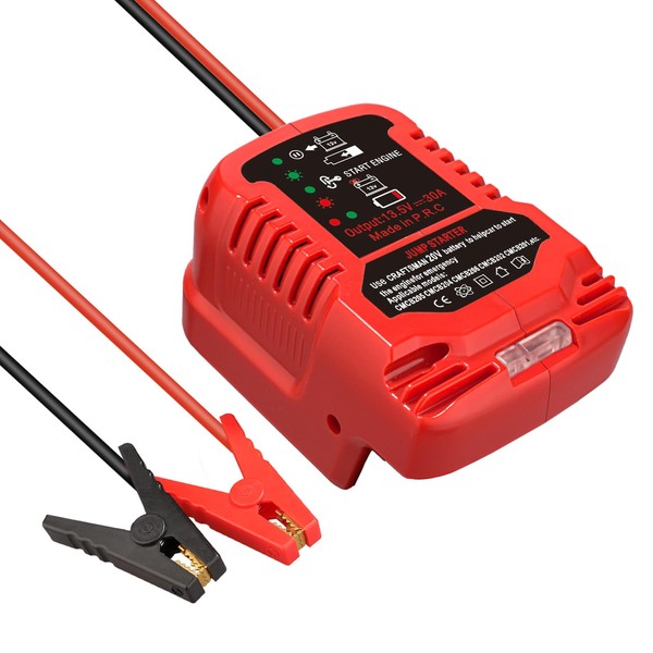 Jumper Adapter Jumper Cables Compatible with Craftsman 20V V20 Batteries,11AWG