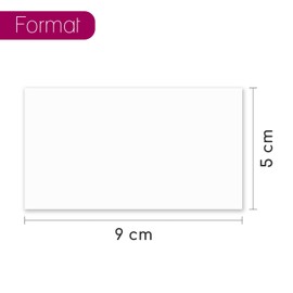 younikat Set of 100 Small Blank Cards 9 x 5 cm I 300 g/m² I DIY I Business Cards, Gift Tags, Note Cards I for DIY Writing, Sticking I dv_412