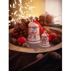 Hutschenreuther 02486-727412-28688 Collectible Series 2022 Bell / Ball Christmas Decorations (1 Set)