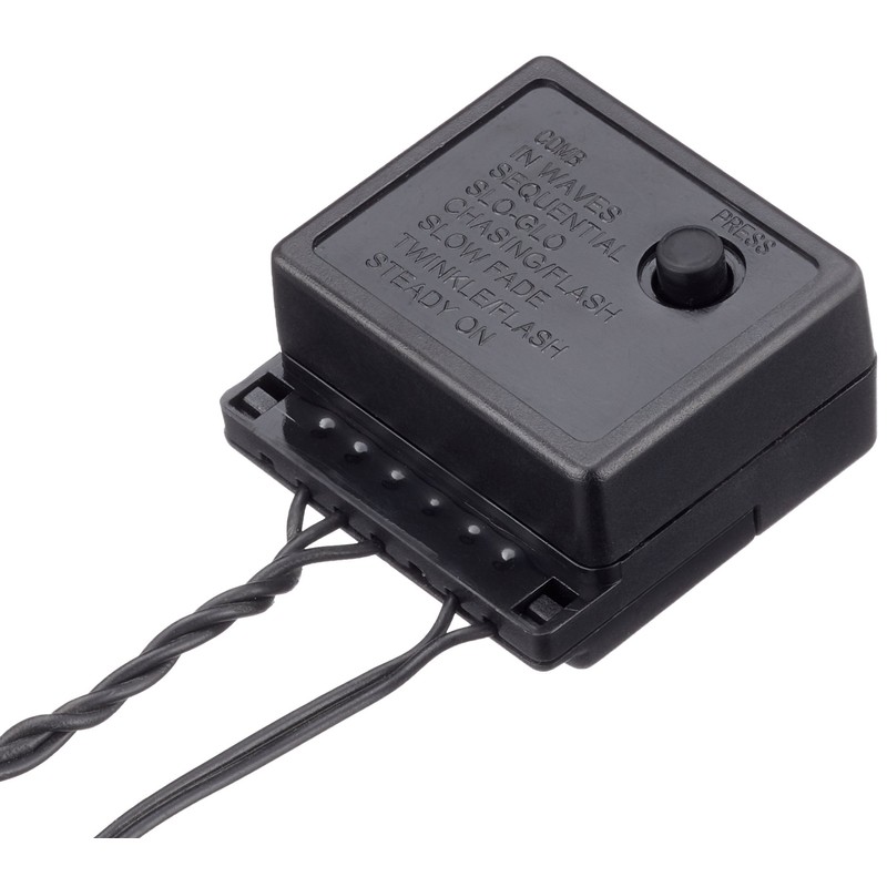 Serie Micro-LED-Lichtergirlande, 384-teilig, Farbe: warm white, 3mm, Kabel: schwarz, ca.