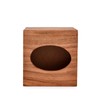 NIRMAN Acacia Wood Square Tissue Box with Slide-Out Bottom for