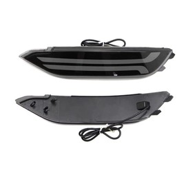 ECAHAYAKU Compatible With Hyundai Tucson 2015 2016 2017 Led Rear Bumper Reflectors Brake Tail Driving Light Fog Lamps Assembly With Turn Signal Light