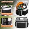 HODRANT Camping Utensil Bag, Paper Plate Storage Bag with 4