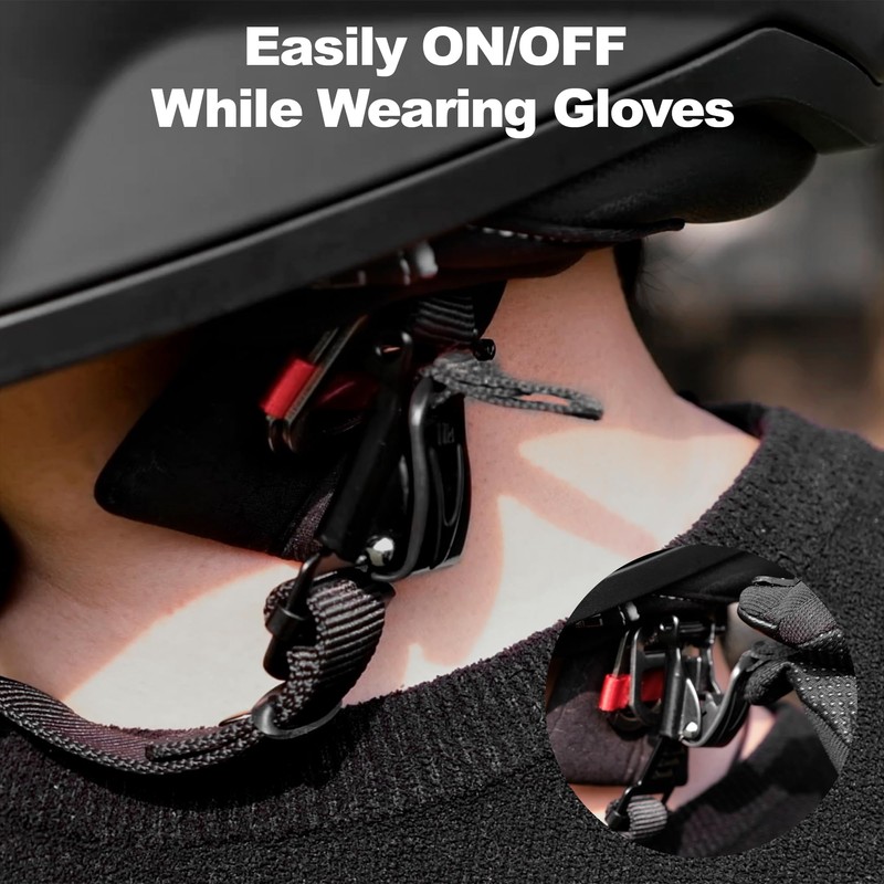 TOKCKYBL Universal Helmet Quick Release Buckle Kit - Stainless Steel