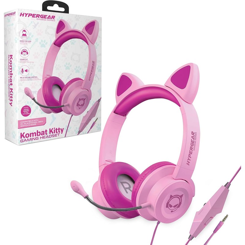 HyperGear Kombat Kitty Gaming Headset Green