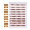 outopen Brown Lashes Clusters 140Pcs Natural Look False Eyelashes Extensions