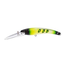 Bill Lewis Fishing Lipless Lifelike Trolling Precise Walleye Crankbait Lite with Two Large Mustad Triple Grips, Chrome SEASICK Frog