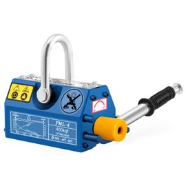 Mxmoonant 880lb/400kg Permanent Magnetic Lifter Magnet Lifting Hoist with Handle, 2.5X Safety Factor, Heavy Duty for Suction Steel Iron Sheet Block