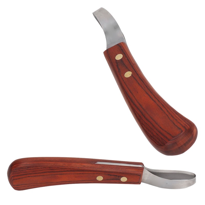 Hoof Trimmer Shears Stainless Steel Blade Rubber Wood Handle Multipurpose