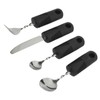 4pcs Elderly Adaptive Cutlery Set Eat Independently Easy Grip Handles