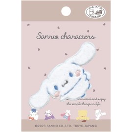 Pioneer Sanrio Characters SCW650-SCW59 Cinnamoroll, Includes 1 Patch, Height 2.3 x Width 2.3 inches (58 mm) x Width 2.3 inches (58 mm), Seal/Iron, Dual Use Type