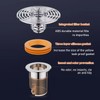 DINGFENG Odour Trap Floor Drain, Odour Trap Shower, 3 Pieces