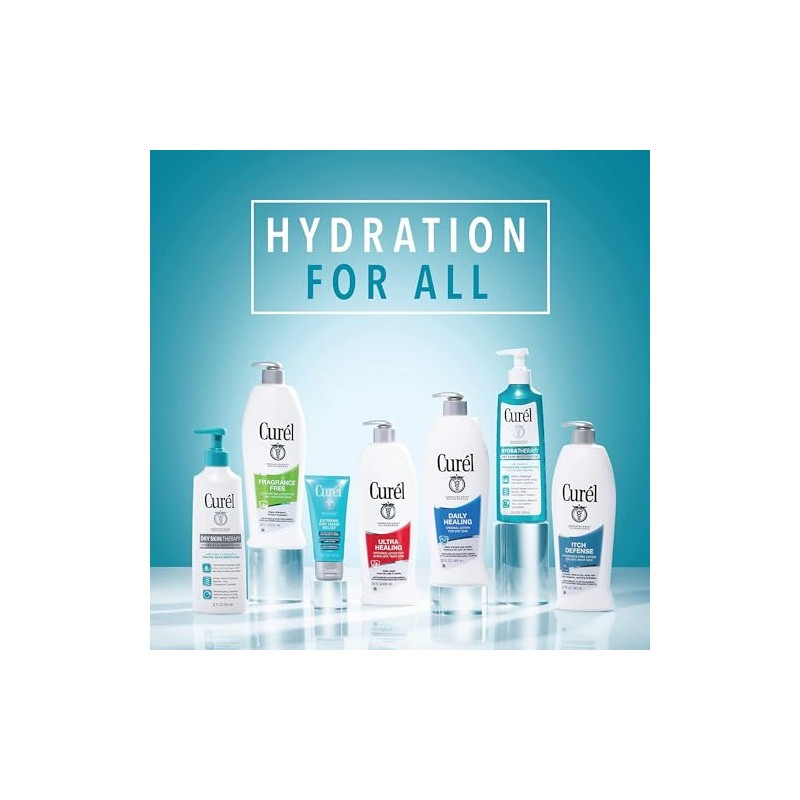 Curel Continuous Comfort 24-Hour Daily Moisturizing Lotion for Dry Skin,