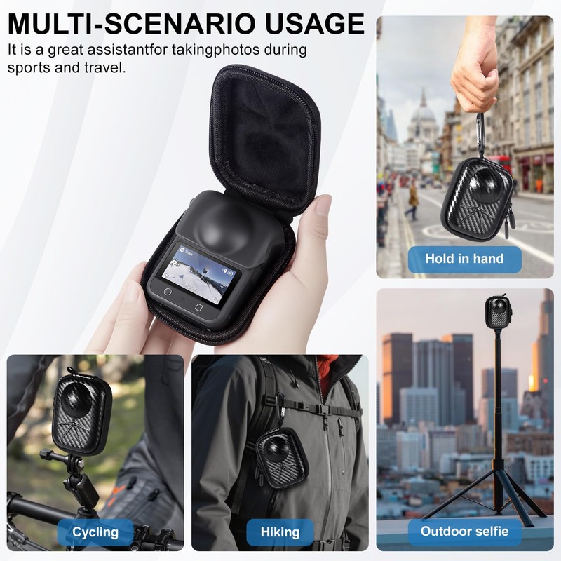 uconsmimo Screen Protector+Camera Case for DJI OSMO 360 Storage Bag