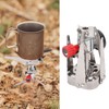 Folding Pocket Stove Camping Emergency Gas Stove Ultralight for Outdoor