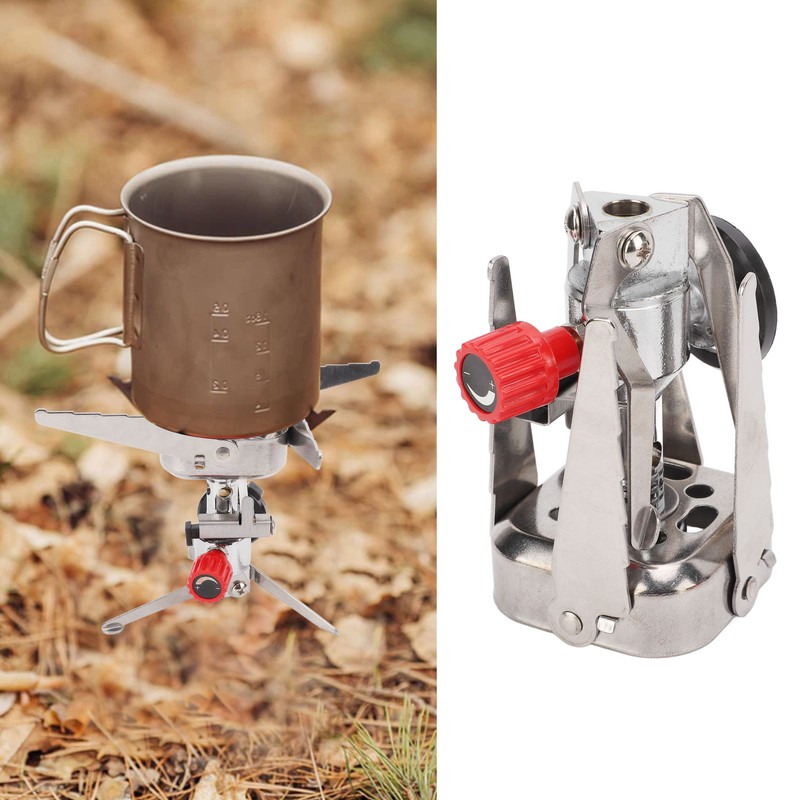 Folding Pocket Stove Camping Emergency Gas Stove Ultralight for Outdoor