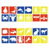 JerryXingjy 24pcs Animal Drawing Stencils for Kids 8 Inch Drawing
