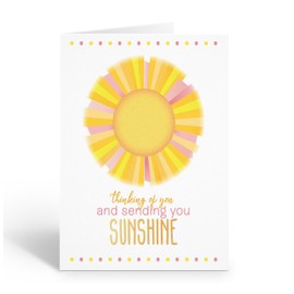 Stonehouse Collection | Sending Sunshine Note Cards | Thinking of You Note Cards | Get Well Card | Feel Better Card | Perfect for Any Occasion (Sending Sunshine)