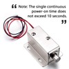 ATOPLEE 2pcs Electromagnetic Solenoid Lock,DC 12V 0.8A Door Drawer Tongue